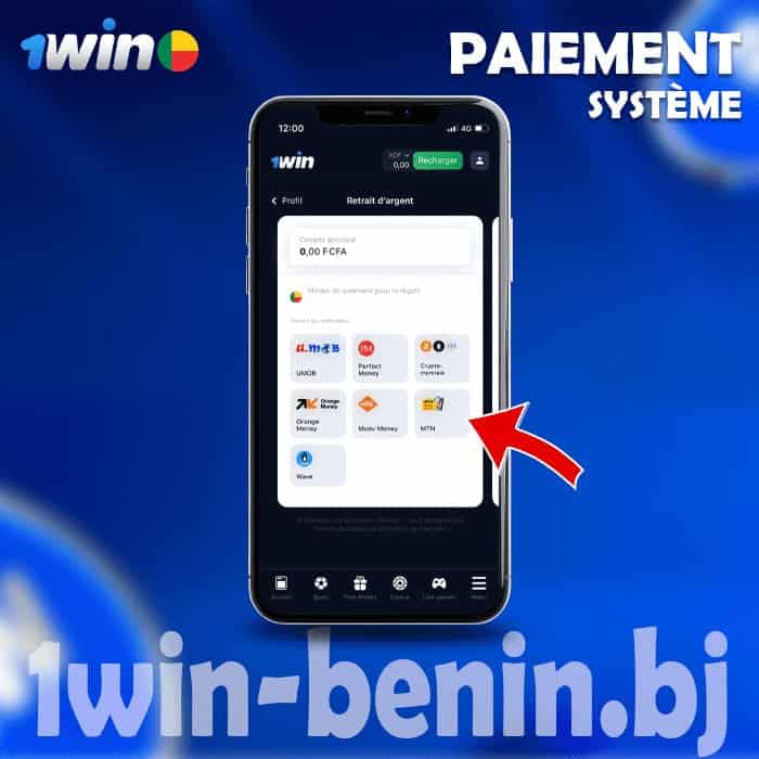 Choisir un système de retrait 1win Bénin
