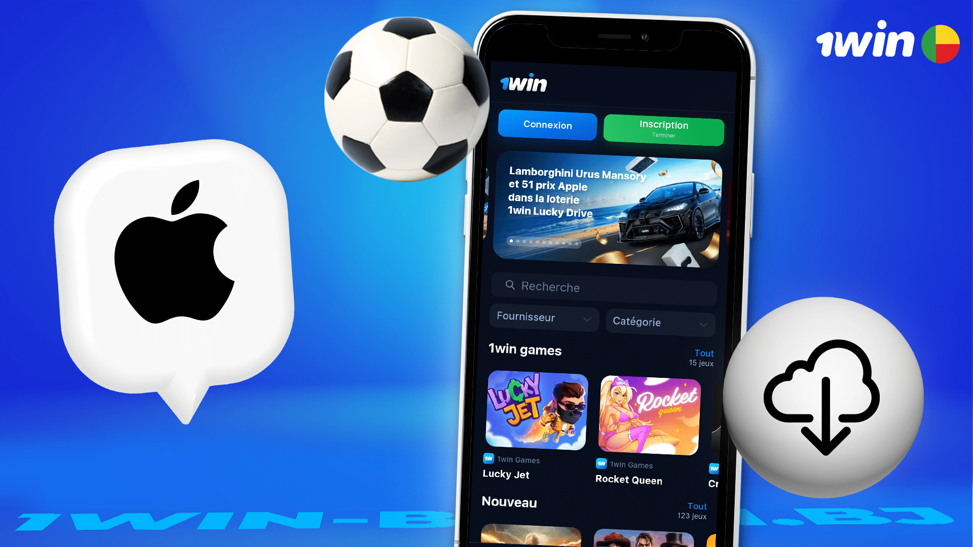 Comment télécharger 1win sur iphone au Bénin