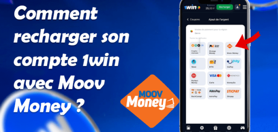 Comment recharger son compte 1win avec Moov Money ?