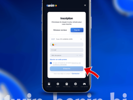 Les différentes étapes d’inscription 1win Bénin 