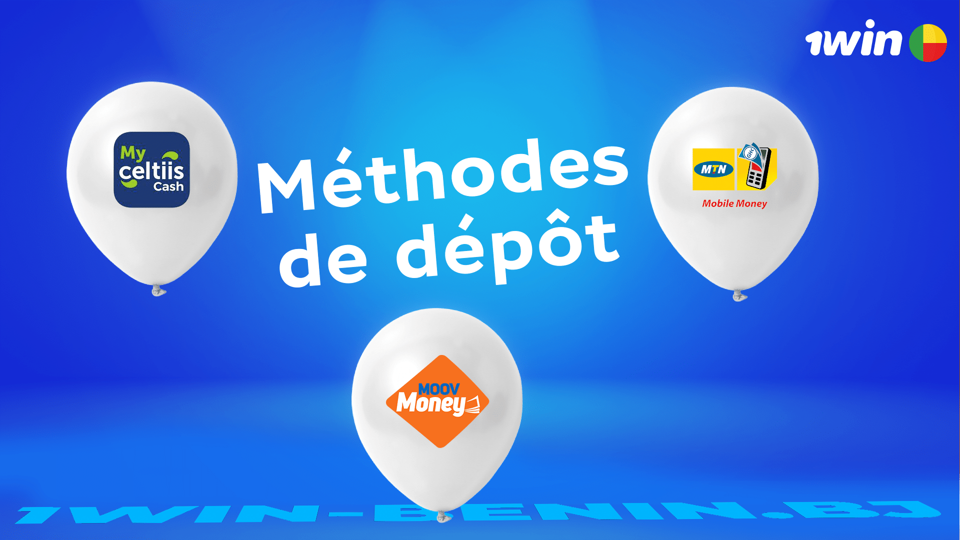 Méthodes de dépôt et de retrait pour profiter du code promo sur 1win créé