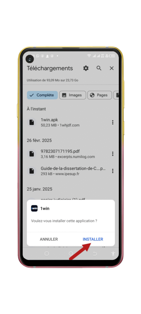 Installer l'application