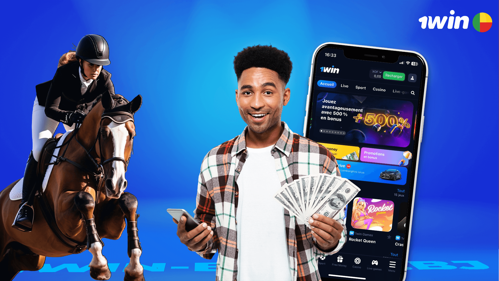 Comment parier sur les courses de chevaux sur 1win Bénin ?