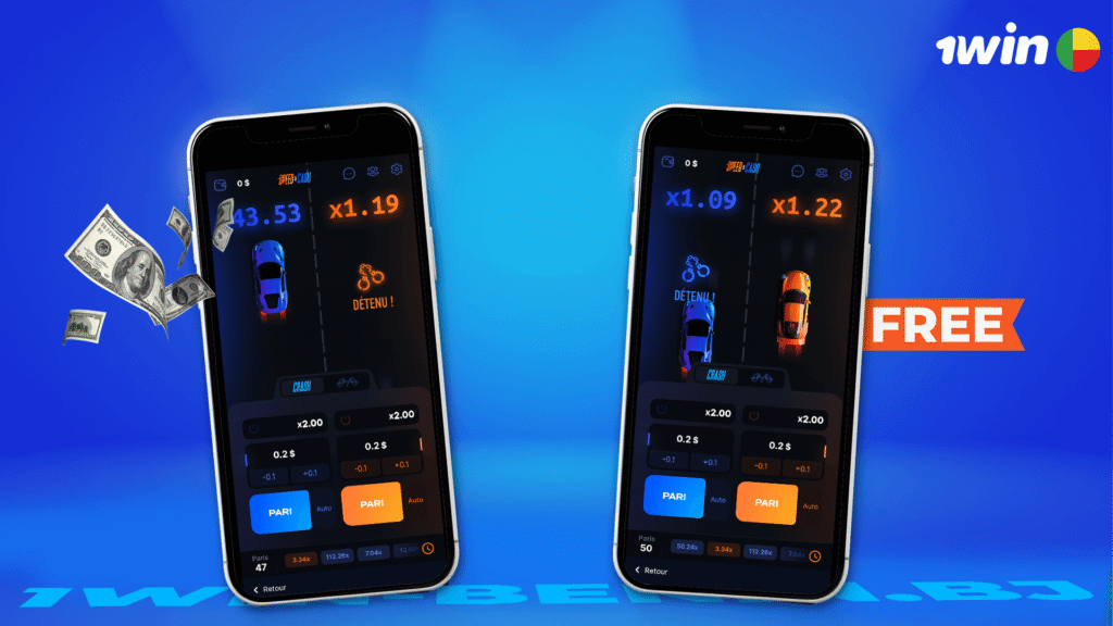 Speed Cash 1win Benin : modes de jeu gratuit et argent réel